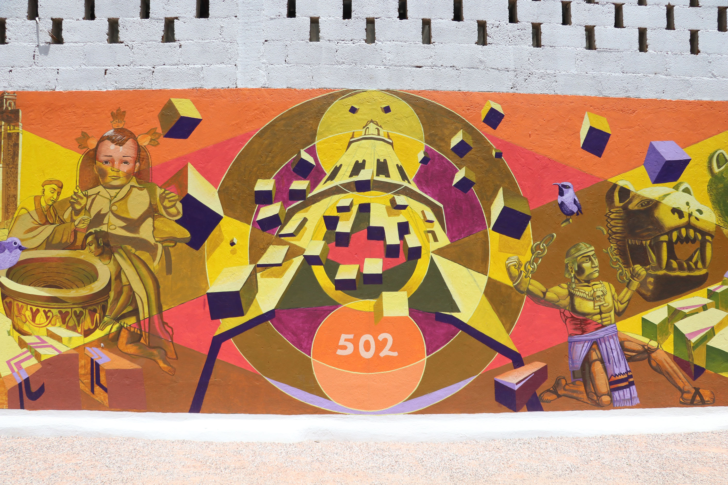 Impulsa Cultura talento de jóvenes poblanos con inauguración de mural en Tepeaca
