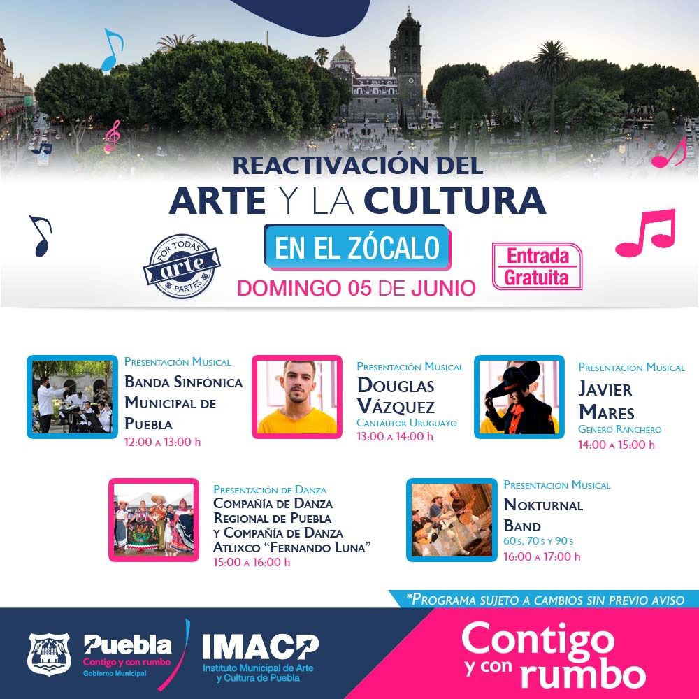 Puebla Capital se llena de música y danza este fin de semana