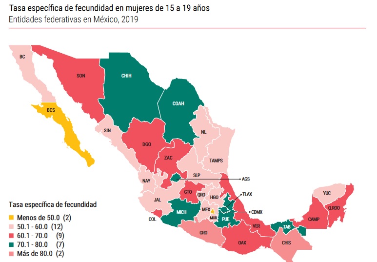 Puebla y Tlaxcala, en el top 9 de embarazos adolescentes en México