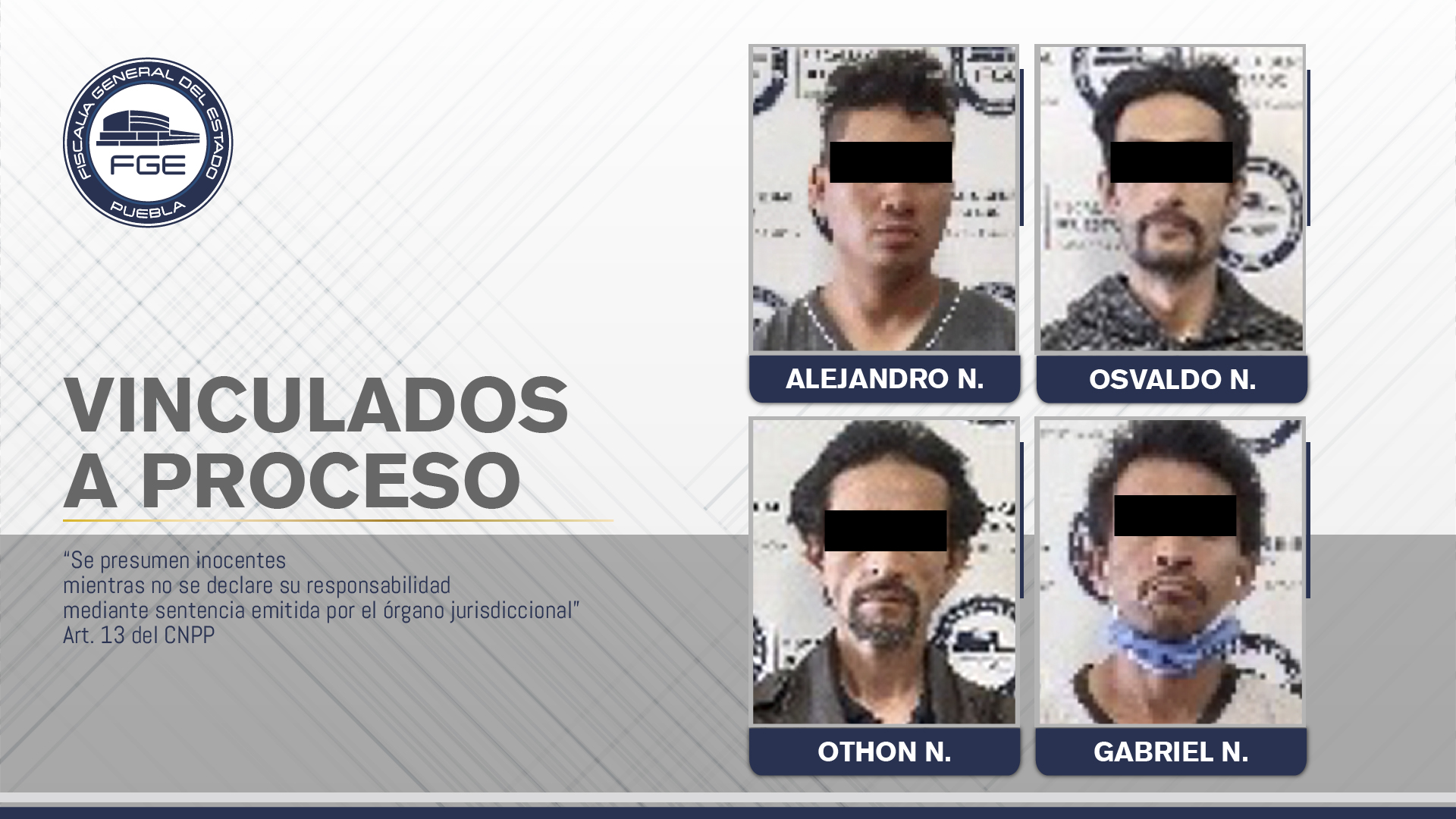 Caen cuatro narcomenudistas durante un cateo en Puebla capital