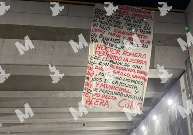 CJNG advierte con narcomanta que 2022 será sangriento en Puebla
