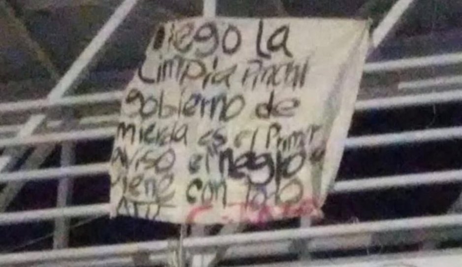 CJNG amenaza con limpia y coloca narcomanta en el mercado Hidalgo