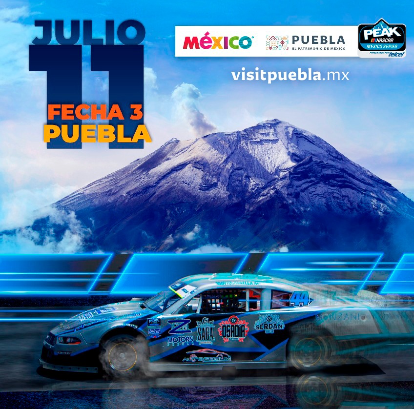 Recibirá Puebla la tercera fecha de la Nascar Peak México Series