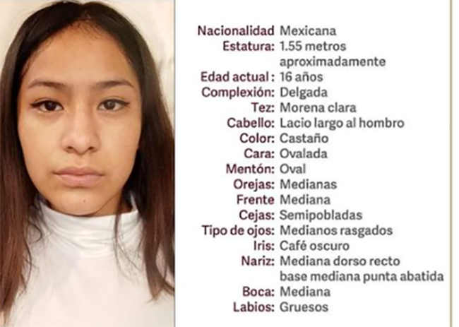 Nataly de 13 años desapareció en Puebla capital