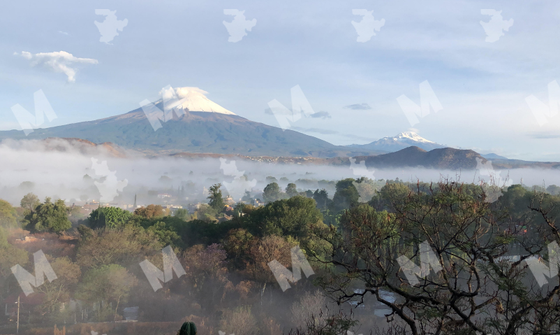 Maravilla a atlixquenses espectáculo mañanero de neblina