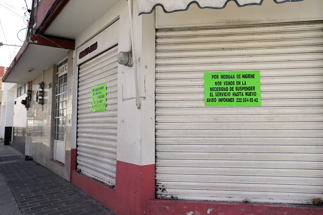 Mil negocios se fueron a la quiebra durante el confinamiento en Puebla