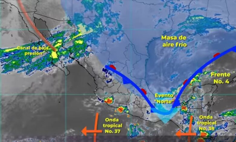 Lluvias intensas en Chiapas, Tabasco y Veracruz: Conagua