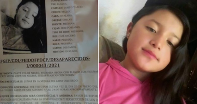 Tras chatear con un desconocido desaparece  Elsi Mareli  de 10 años en Puebla
