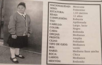 Isis Estefanía de 12 años desapareció en Galaxia La Calera