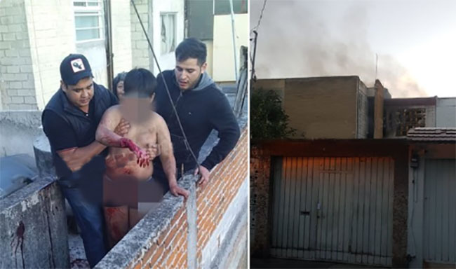 Bomberos salvan a niño de morir en incendio en la colonia Maravillas, Puebla