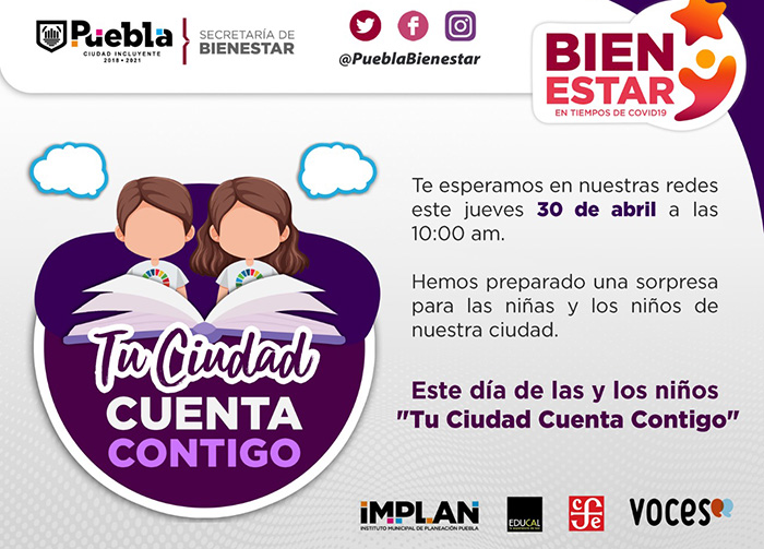 Acercarán poemas y cuentos a la niñez poblana