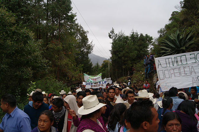 Acusan a gobierno de proteger a mineras en Sierra Norte