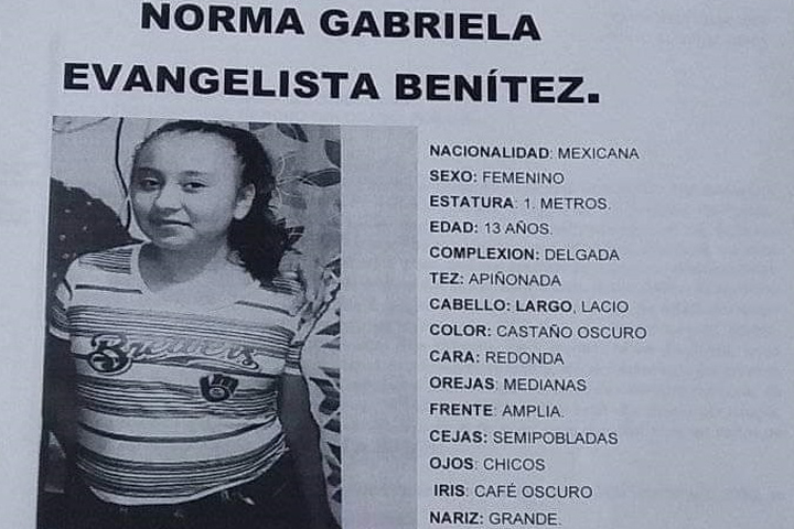 Norma de 13 años desapareció en Puebla, ayuda a localizarla