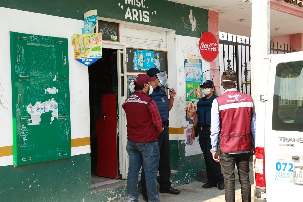 Normatividad intensifica recorridos en Totimehuacán para inhibir venta de bebidas alcohólicas