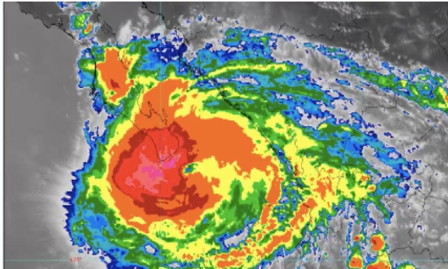 El ciclón Olaf como huracán categoría 2 se disipó