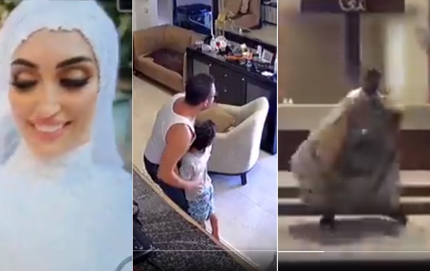 VIDEO La angustia de una novia, un cura, un hombre y su hijo en Beirut