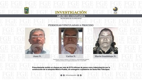 Comisariados de Tlahuapan vaciaron cuenta bancaria con 176 mdp de ejidatarios: FGE