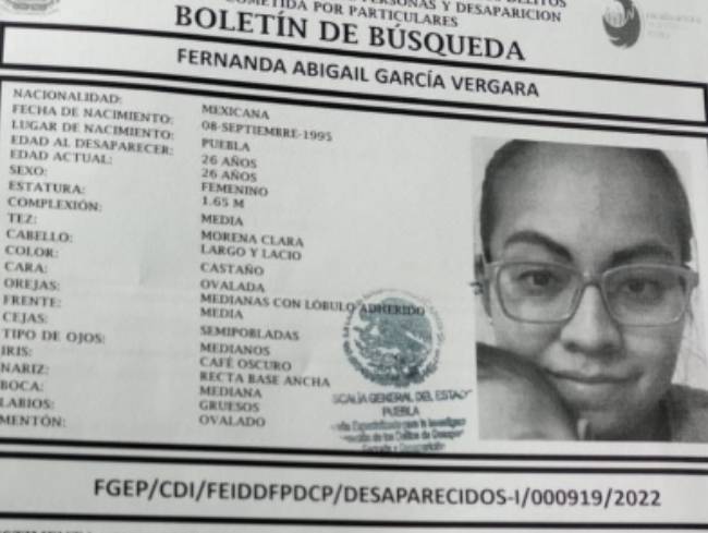Fernanda de 26 años desapareció en calles de Coronango
