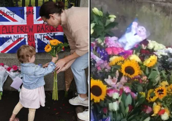 VIDEO Aparece Dr. Simi en ofrenda de flores dedicada a Isabel II en Inglaterra