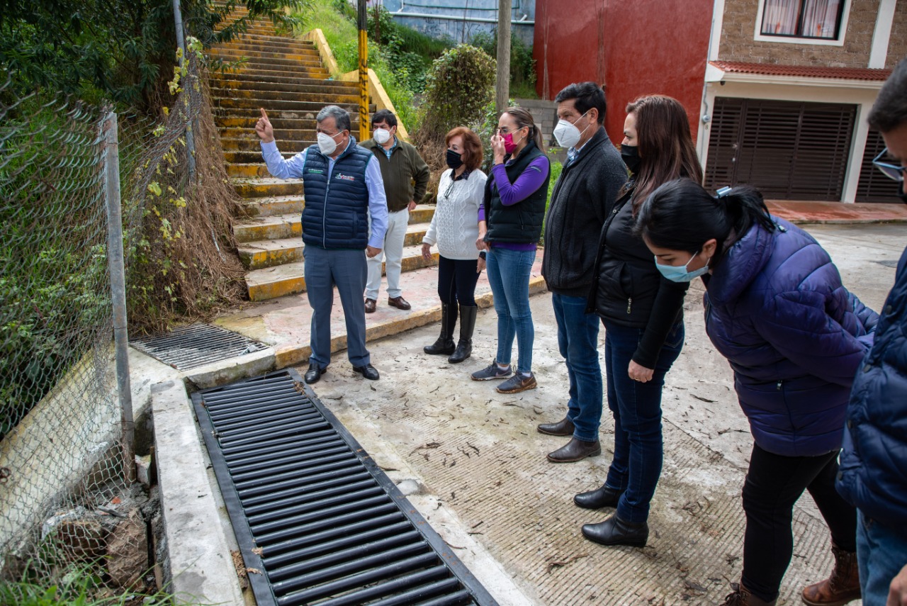 Inaugura Márquez Lecona obras que evitarán inundaciones en Zacatlán