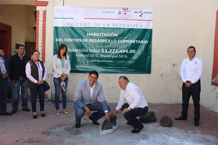 Edil de Huejotzingo inicia obras en la colonia La Joya