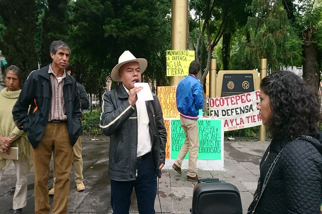 Defensores del agua en Ocotepec denuncian agresión de alcaldesa