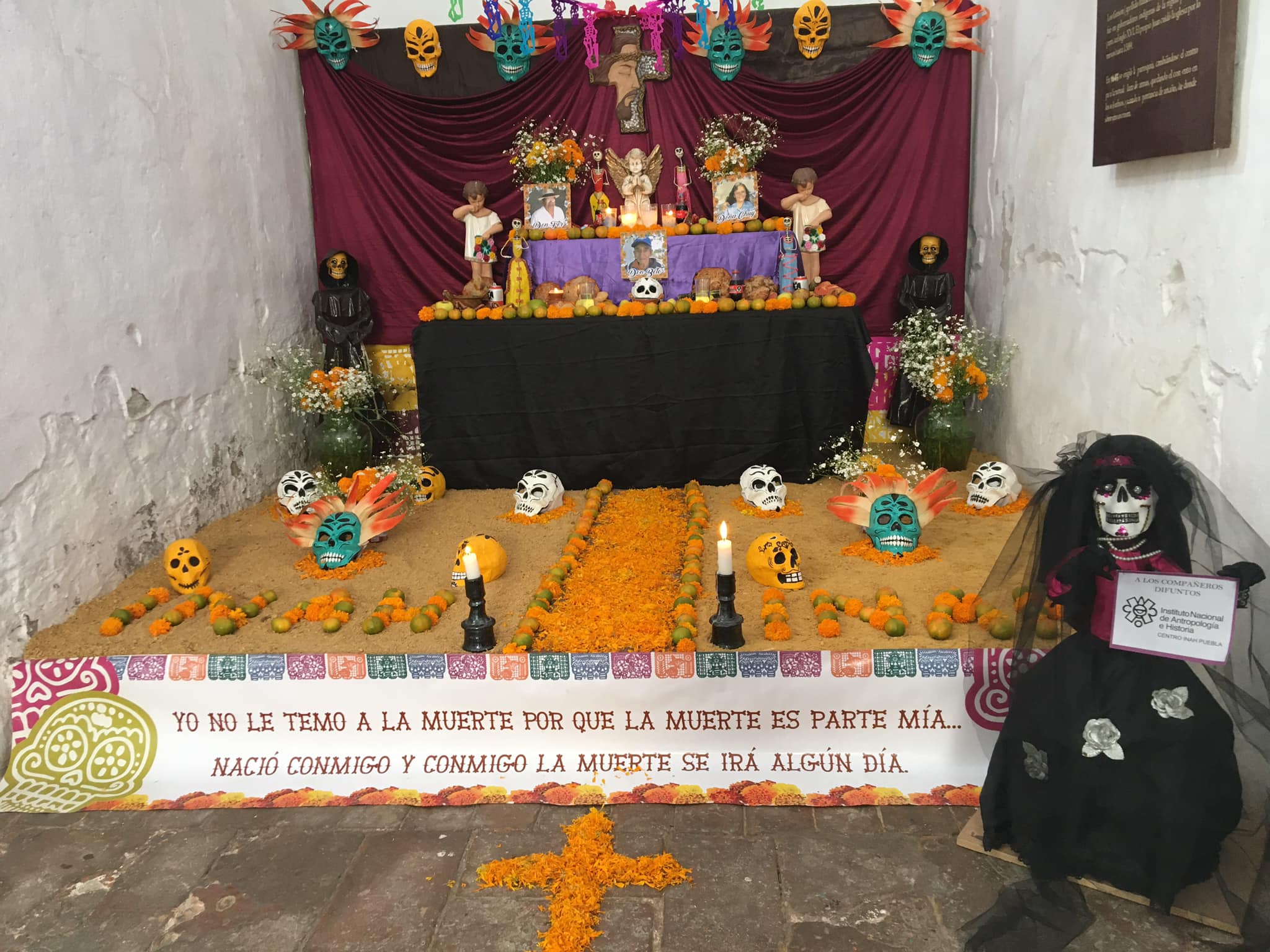 Después de 4 años regresan actividades de día de Muertos al Ex Convento de Tecamachalco 