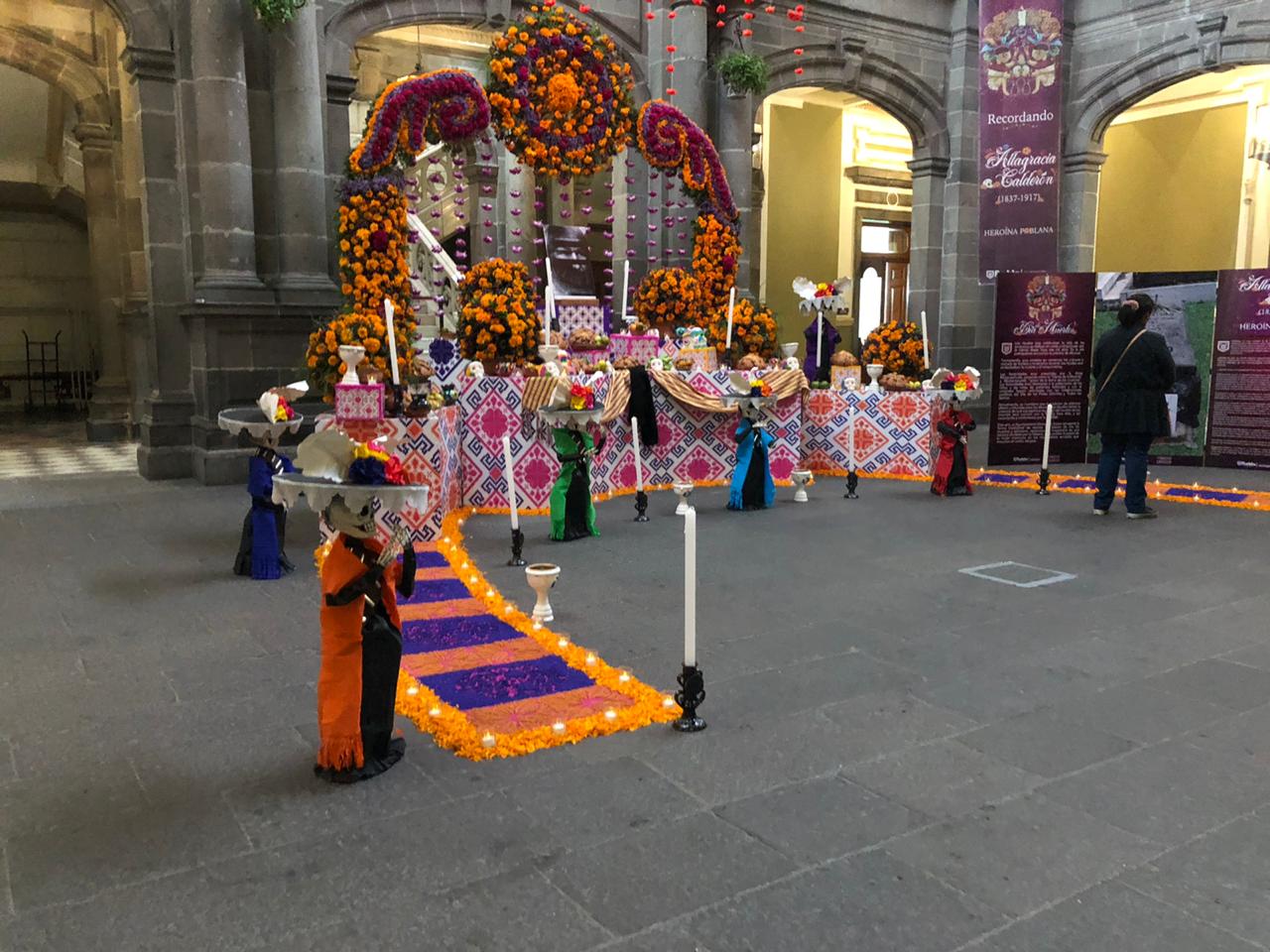 Gobierno de la Ciudad de Puebla inaugura Corredor de Ofrendas