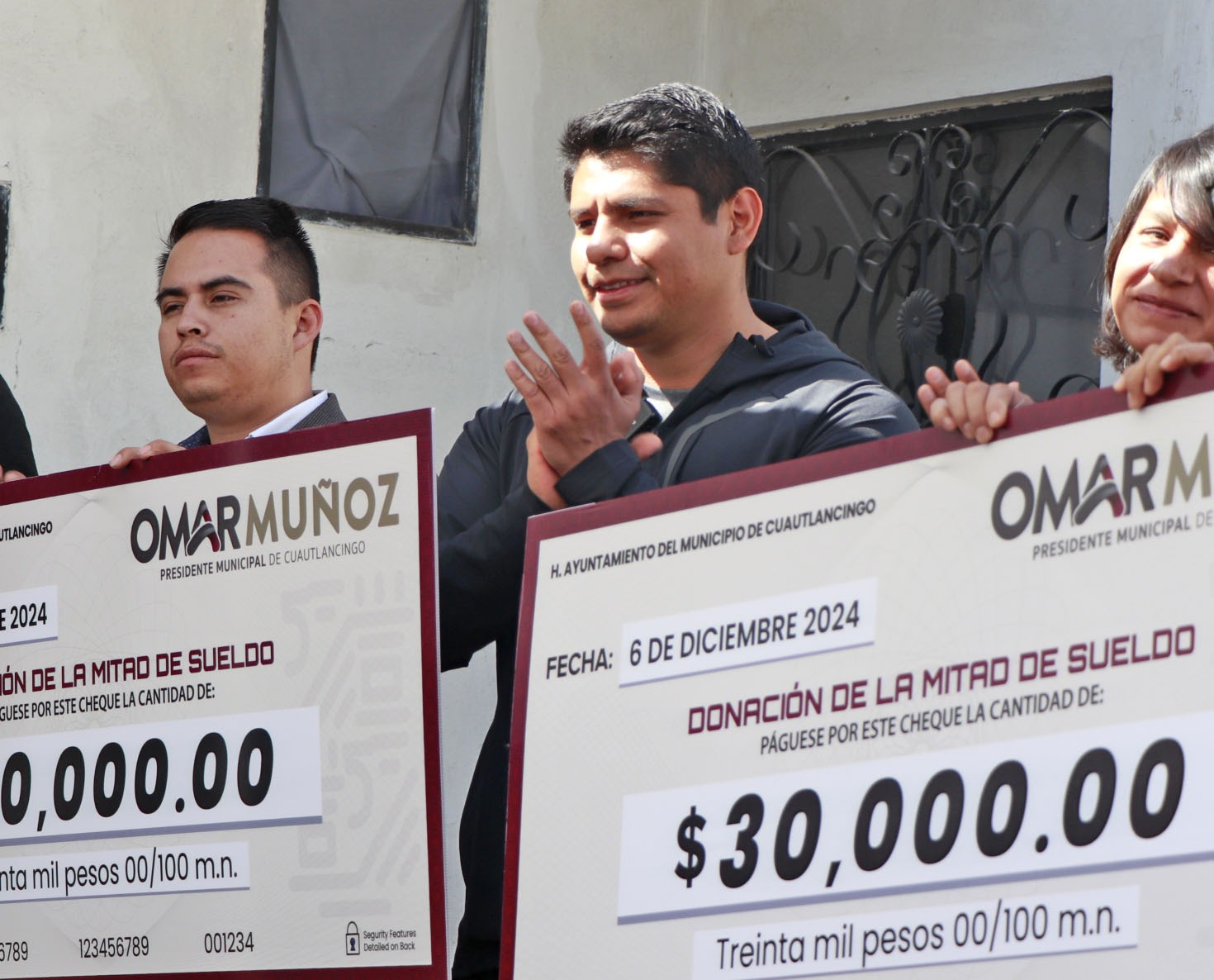 Omar Muñoz entrega la mitad de su salario para Cuautlancigo