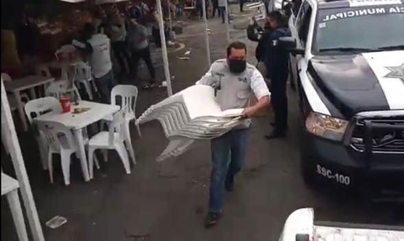 Realizan operativo en mercado Morelos para inhibir venta de bebidas alcohólicas