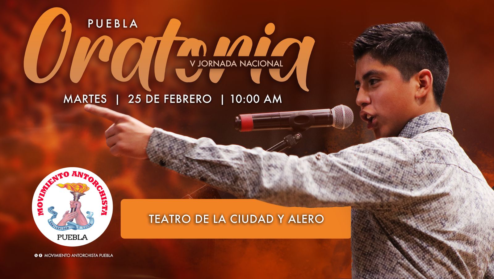 Antorcha Puebla realizará su Jornada de Oratoria
