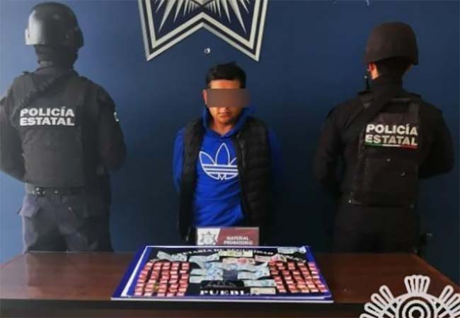 Detienen en Puebla a El Orejas; narcomenudista de El Pelón