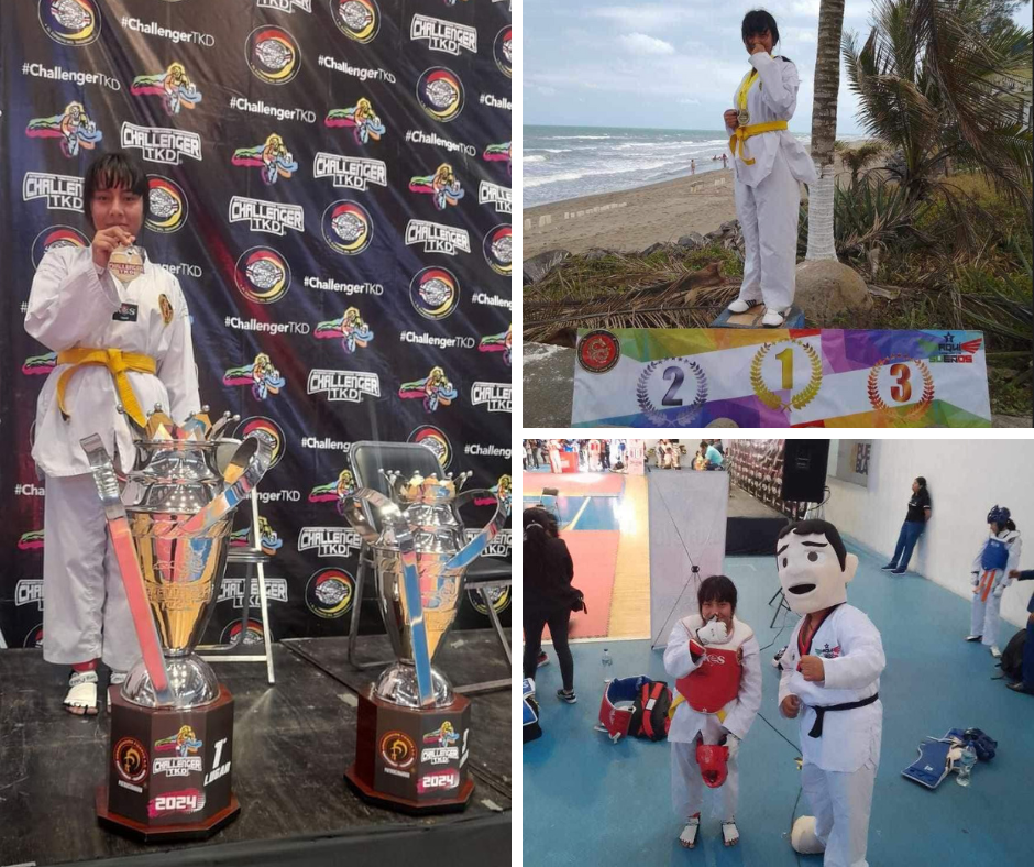 Madre organiza kermés para que su hija compita en taekwondo en Argentina