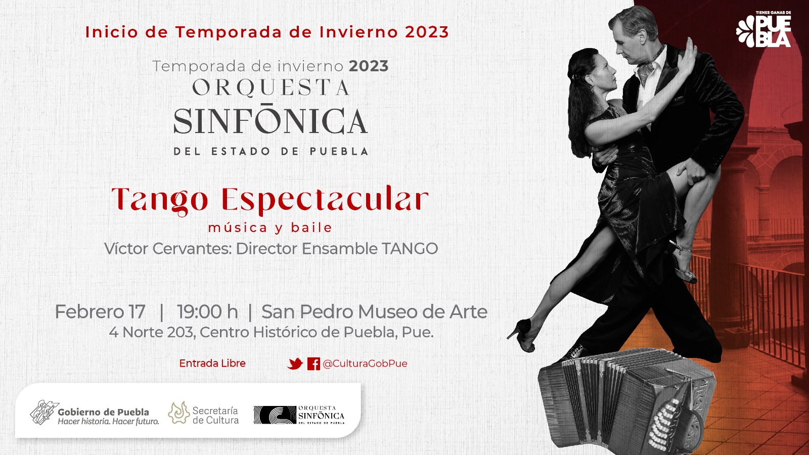 Iniciará Cultura temporada de conciertos de la Orquesta Sinfónica de Puebla