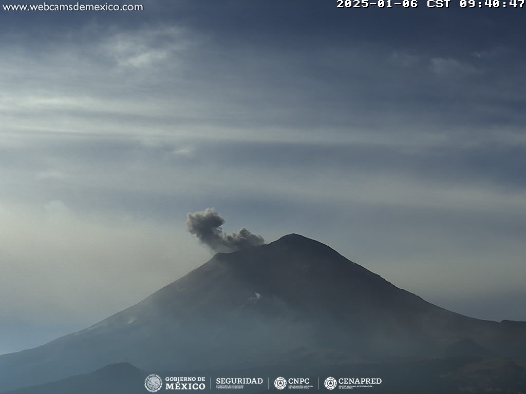 Popocatépetl incrementa actividad a 71 exhalaciones en 24 horas