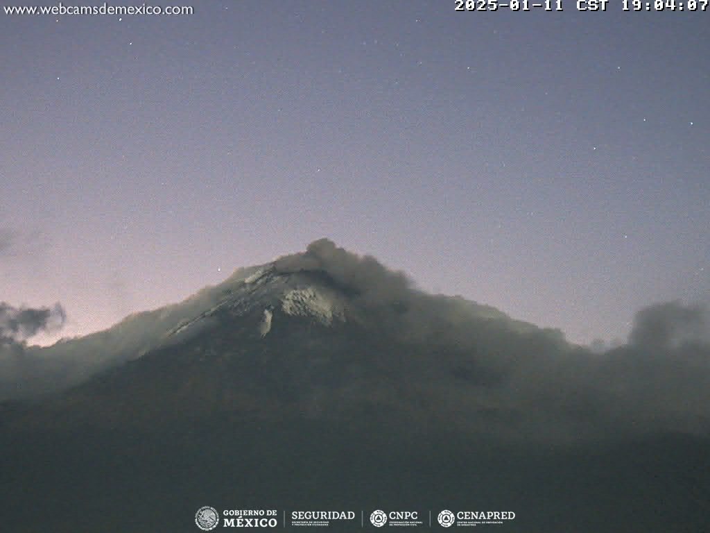 Popocatépetl registra 28 exhalaciones en 24 horas