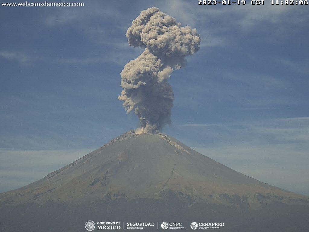 Popocatépetl registra 178 exhalaciones en 24 horas
