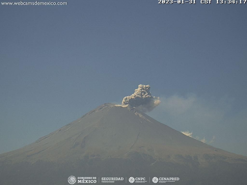Popocatépetl no para y registra más de 200 exhalaciones en 24 horas