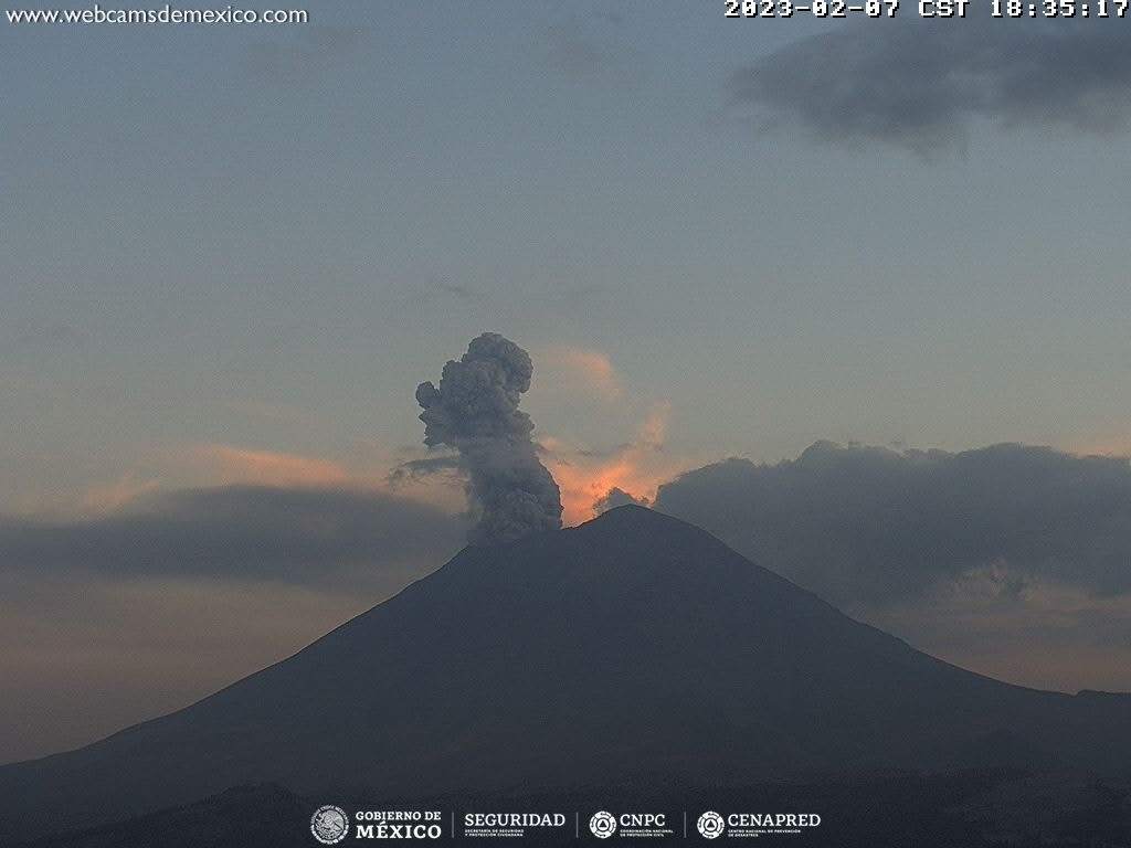 Popocatépetl registra 118 exhalaciones en 24 horas