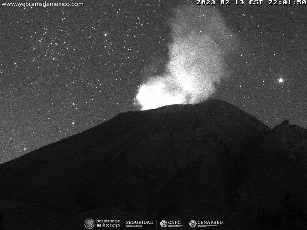 Popocatépetl registra 147 exhalaciones en 24 horas