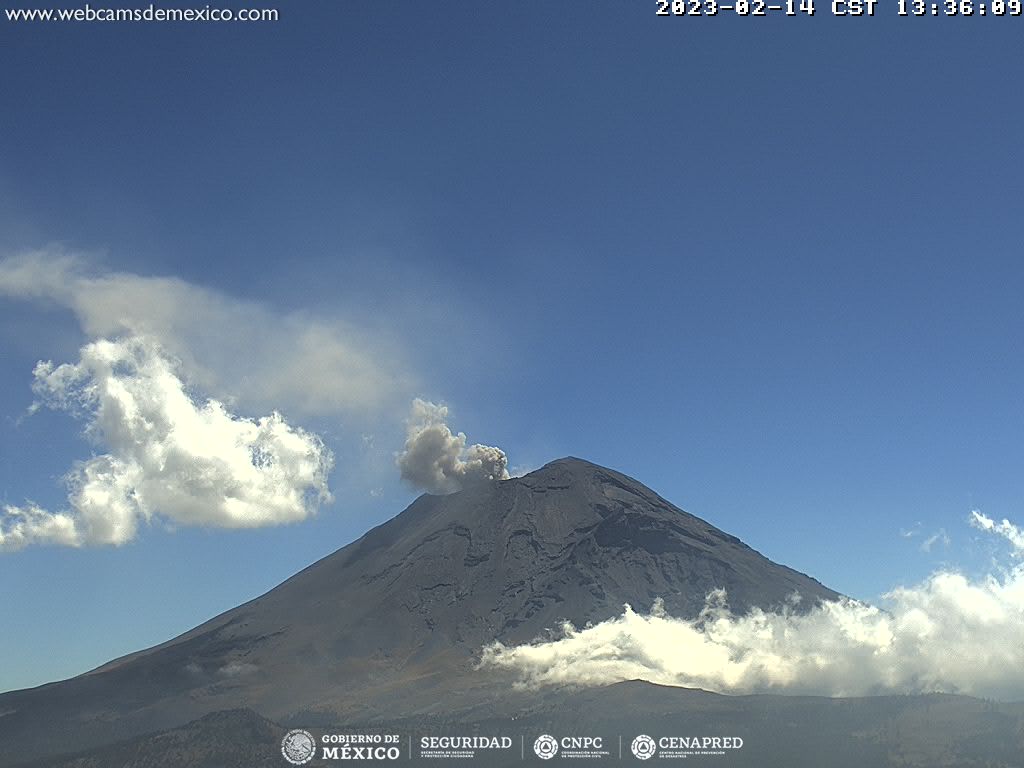 Popocatépetl registra 103 exhalaciones y cuatro explosiones