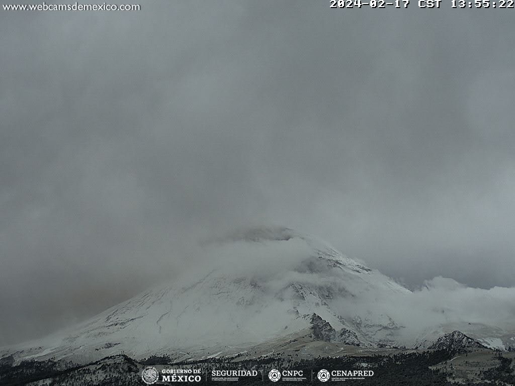 Popocatépetl registra 1413 minutos de tremor