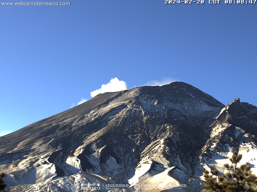 Popocatépetl registra 939 minutos de tremor y ceniza llega a Morelos