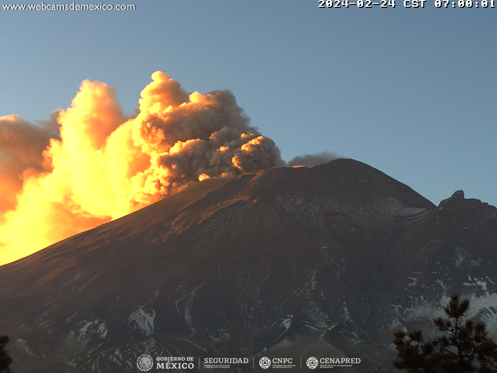 Popocatépetl registra 979 minutos de tremor