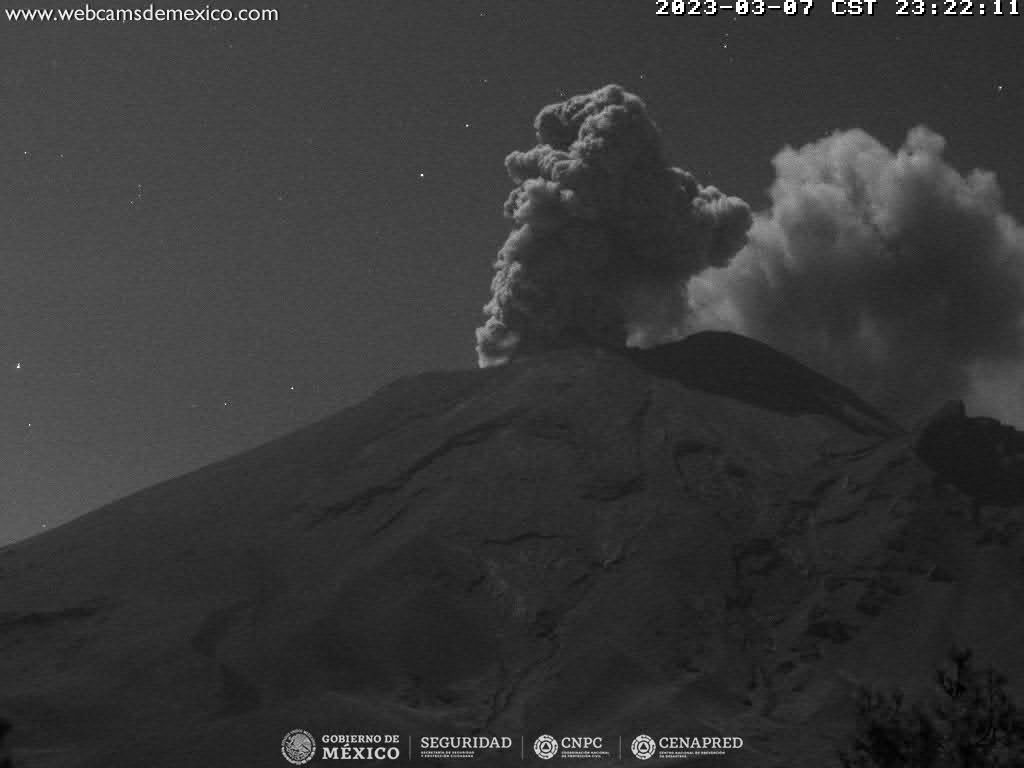 Popocatépetl registra 146 exhalaciones y 3 explosiones