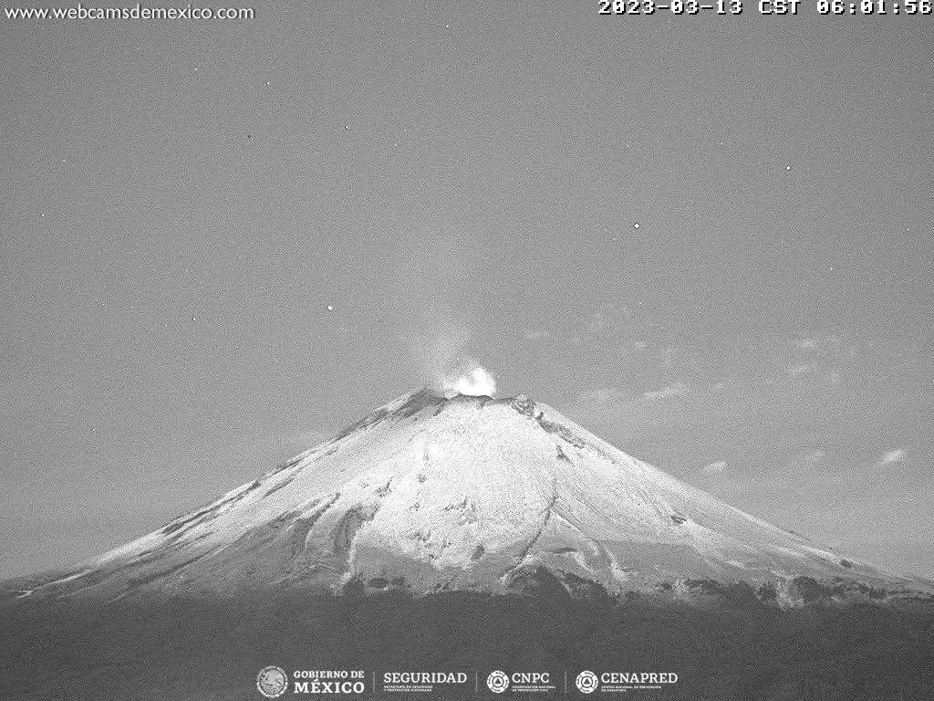 Popocatépetl registra 206 exhalaciones