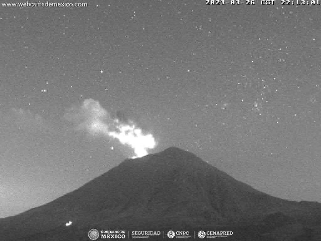 Popocatépetl registra 227 exhalaciones 4 explosiones