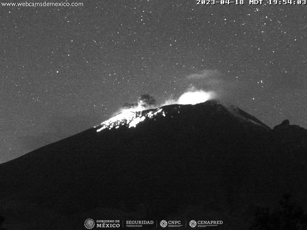 Popocatépetl registra 125 exhalaciones y 7 explosiones