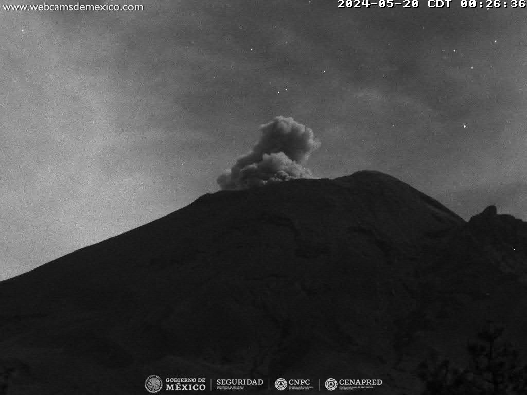 Popocatépetl registra 85 exhalaciones y un sismo volcanotectónico