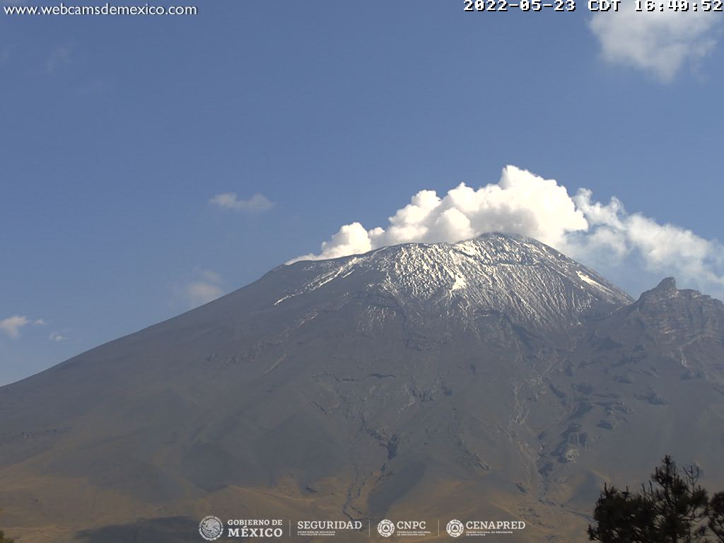 Popocatépetl registra 11 exhalaciones de baja intensidad
